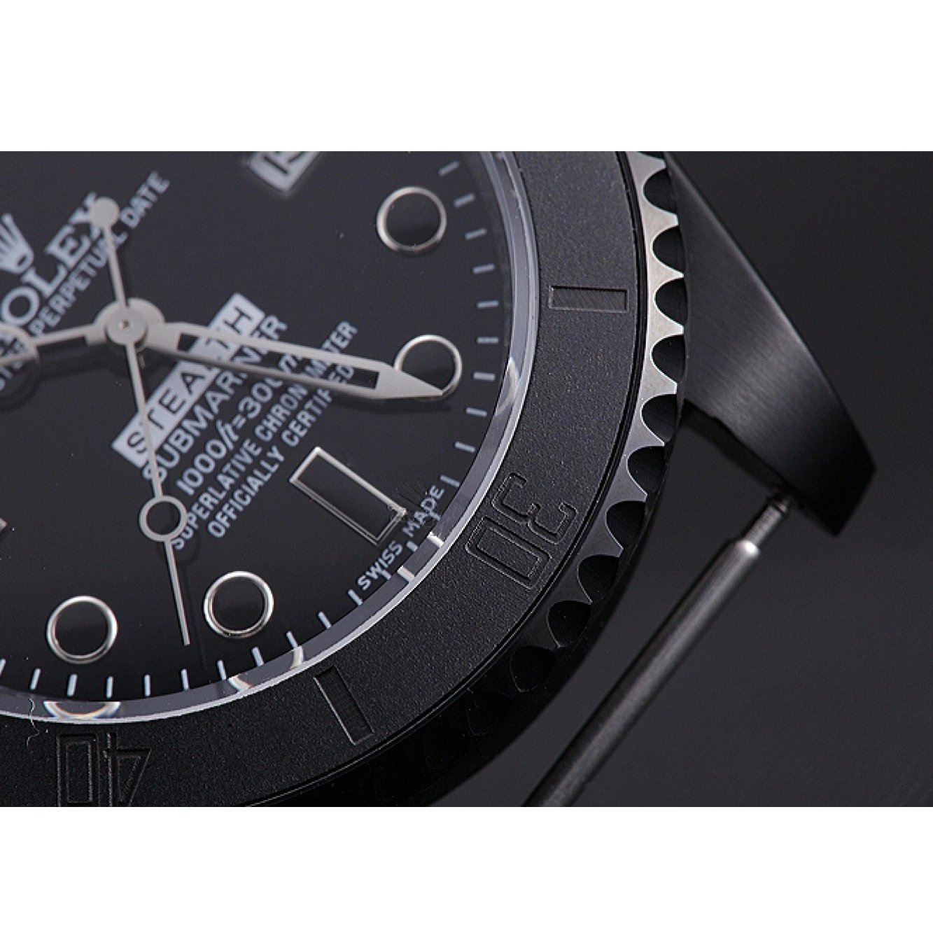 Aaa fake watches 621993 Black Submariner Stealth Rolex 0821